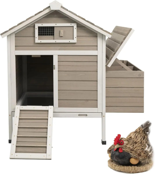 Petscosset Chicken Coop with Nesting Box