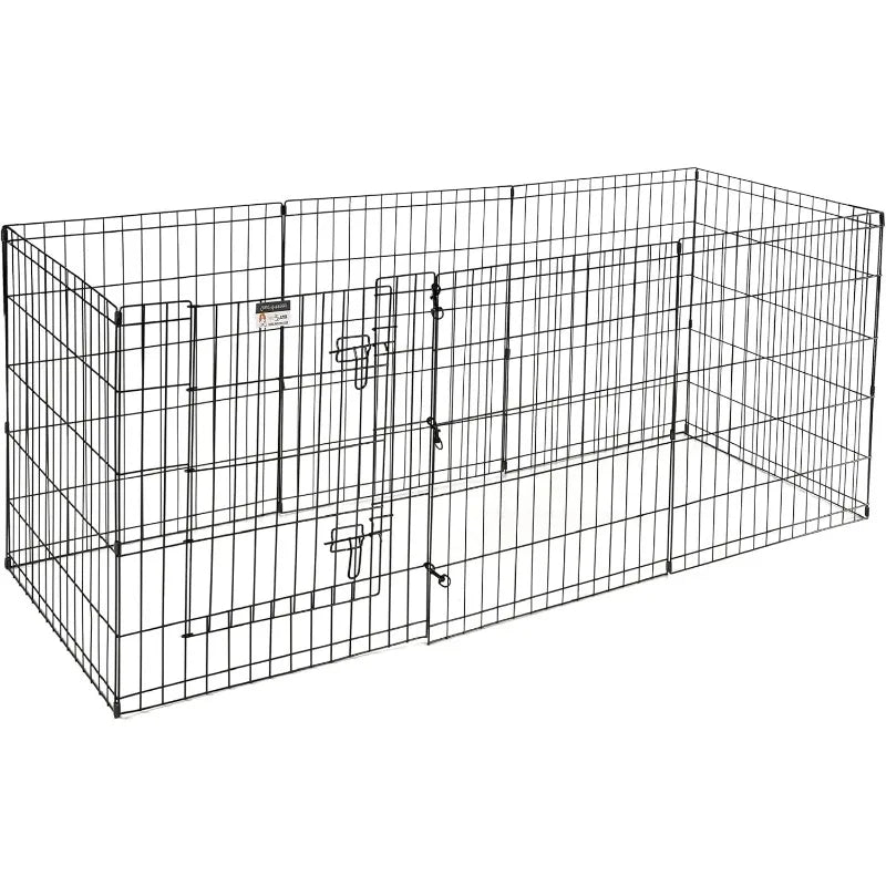 Dog Playpen - Foldable Metal Exercise Puppy Play Pen