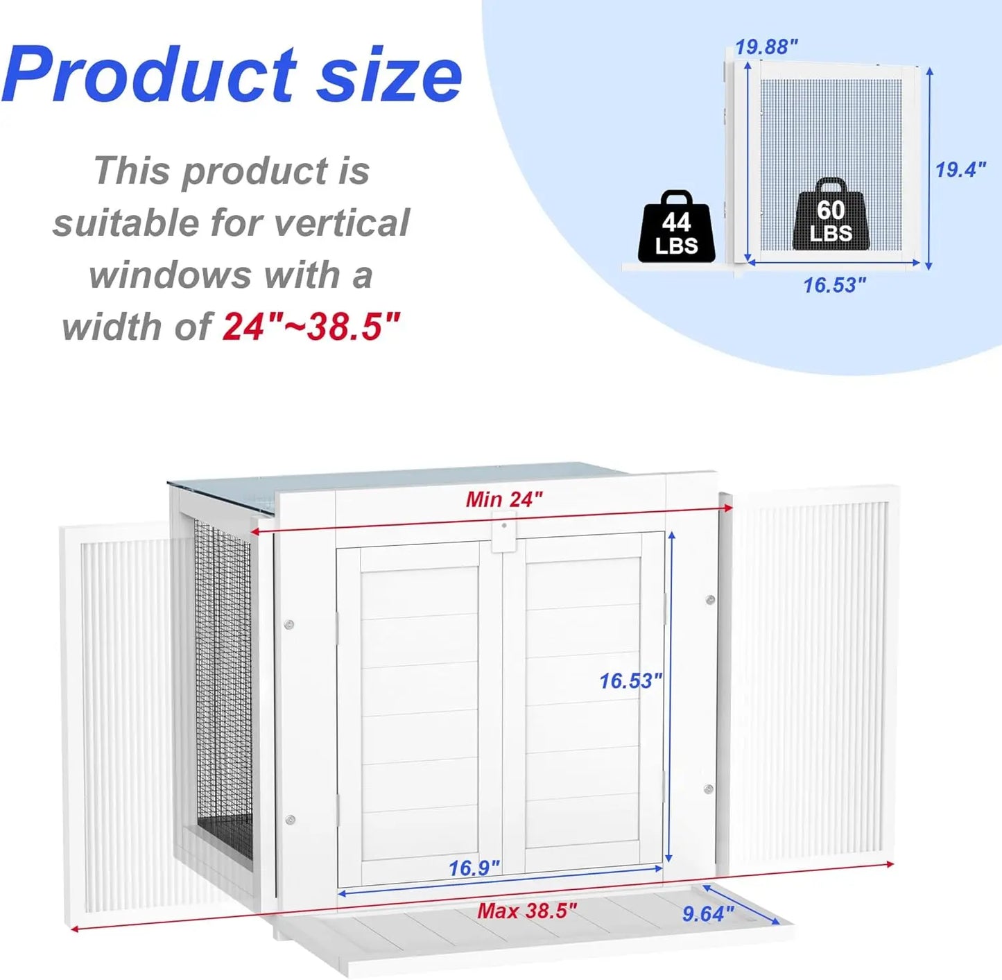 Cat Window Box, Universal Cat Window Perch Catio