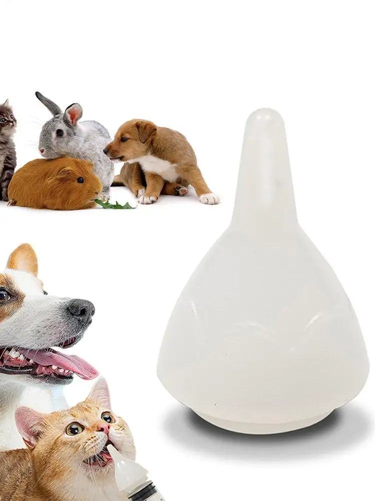 Universal Pet Feeding Nipple White