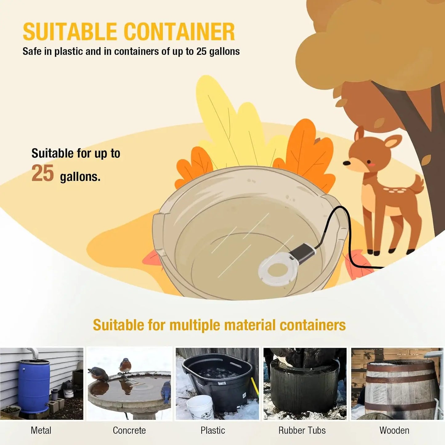 250Watt / 500Watt Stock Tank Heater