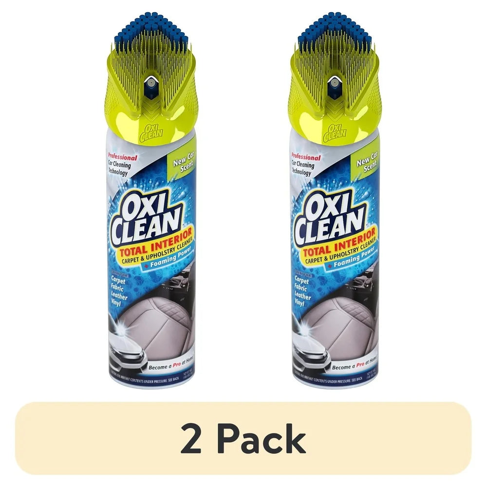 Total Care Carpet Upholstery Cleaner 19 Fl Oz 2 Pack Safe Carpet Leather Fabric Vinyl Fresh Scent Effective Stain Remover