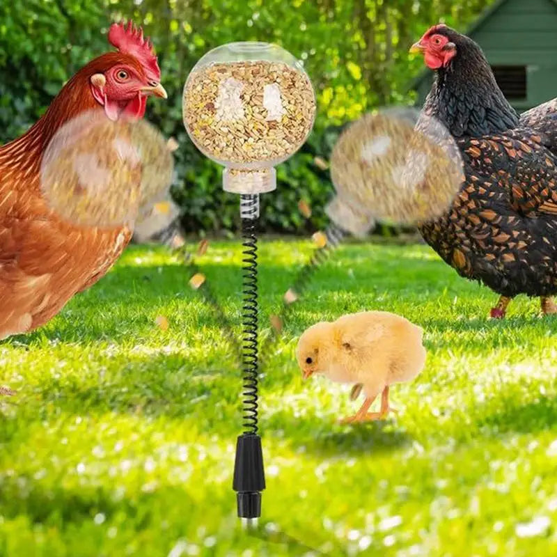 2pcs Chicken Swing Feeder
