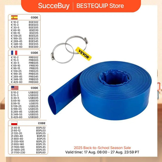 SucceBuy Discharge Hose Lay Flat Hose