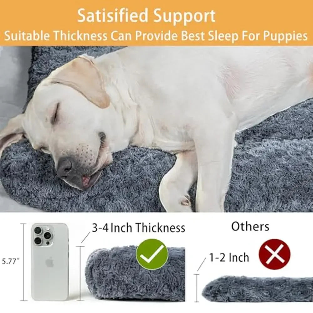 Deluxe Rose Plush Pet Bed