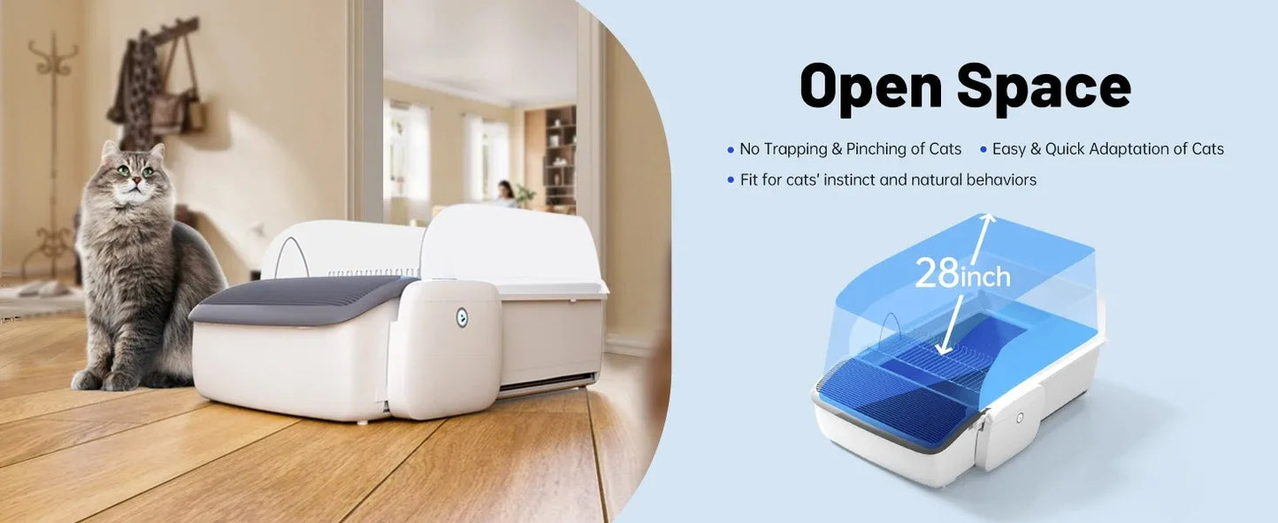 Automatic Self-Cleaning Cat Litter Box