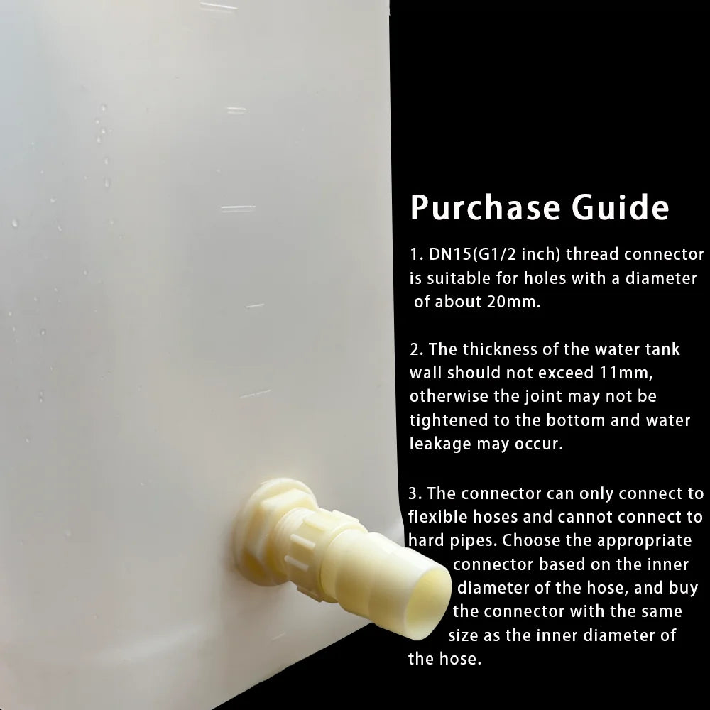 2Pcs Water Tank Hose Connector