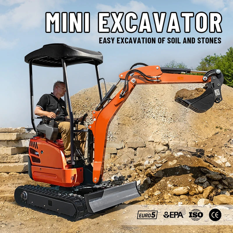 CE Epa Euro 5 Customized Mini Digger