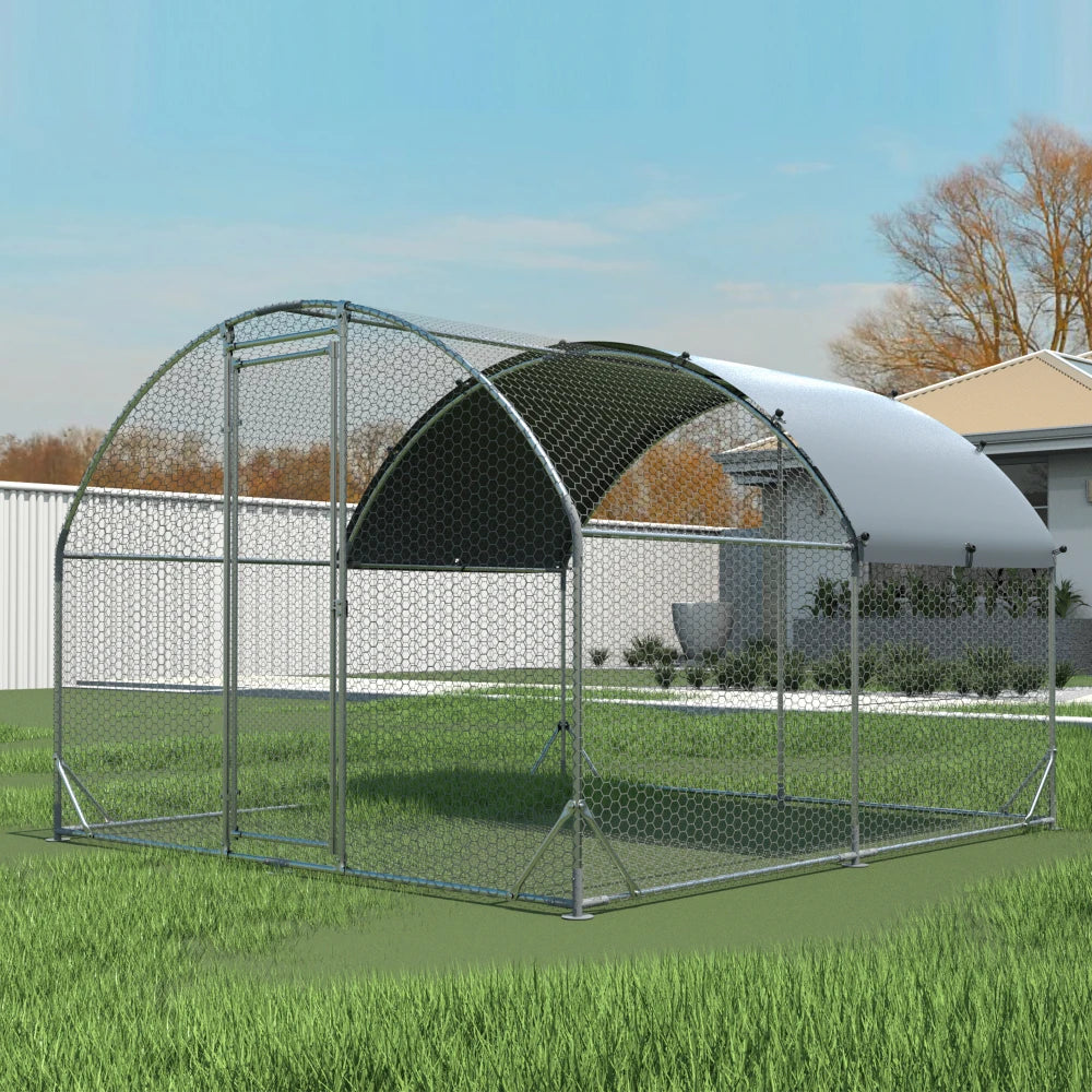 Large metal chicken coop upgrade