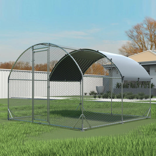 Large metal chicken coop upgrade