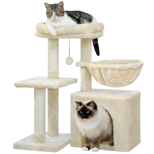 2 in 1 Cat Tree for Large Cat and Small Cat