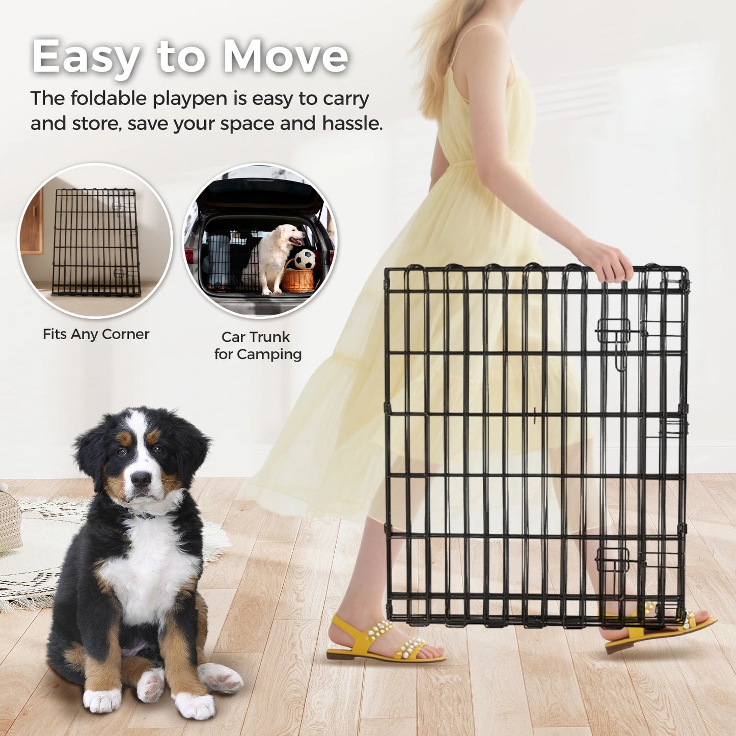 Foldable Metal Exercise Dog Playpen