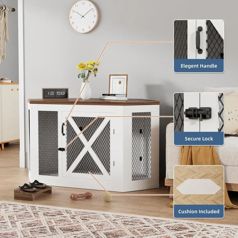 Corner Dog Crate Furniture