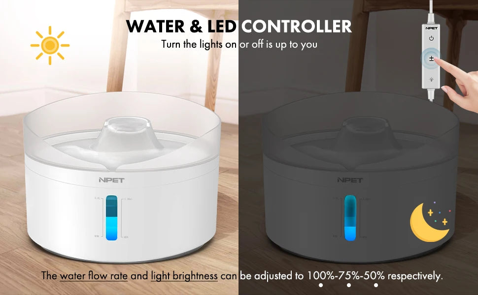 Automatic dog water fountain