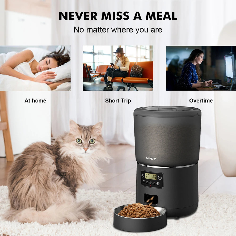 NPET 4L Automatic smart pet feeder
