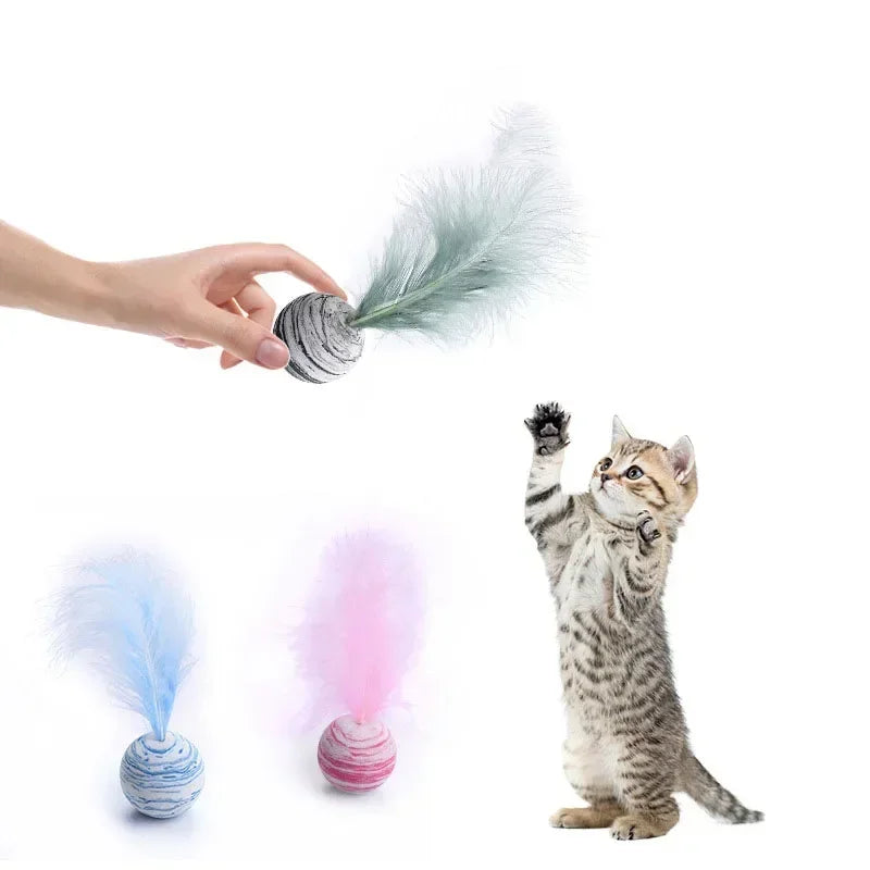 Ball Feather Funny Cat Toy