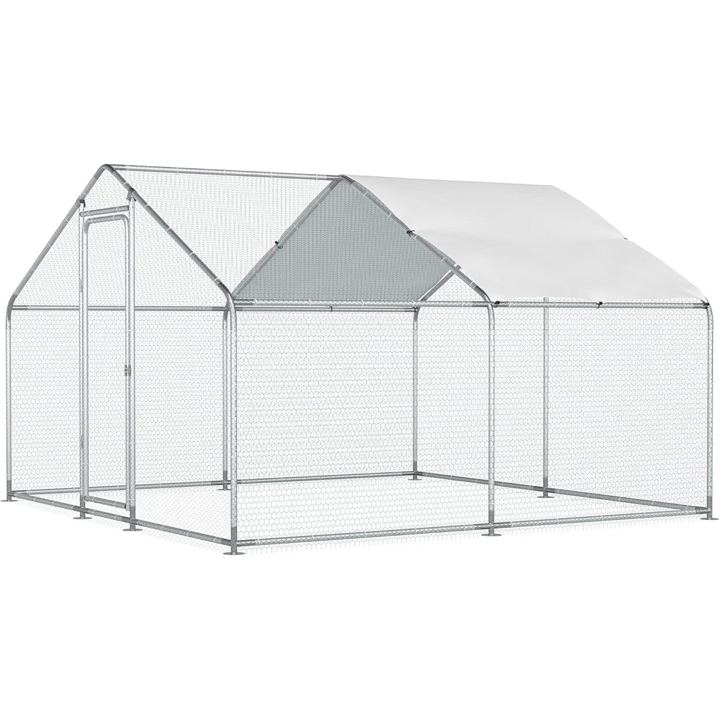Chicken Coop Large Metal Run for 20 Chickens