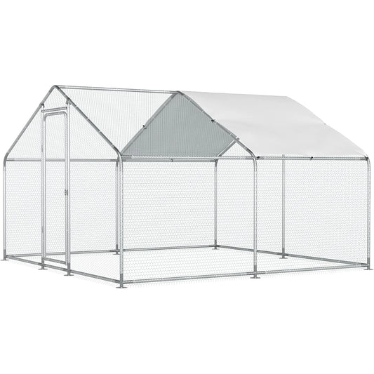 Chicken Coop Large Metal Run for 20 Chickens