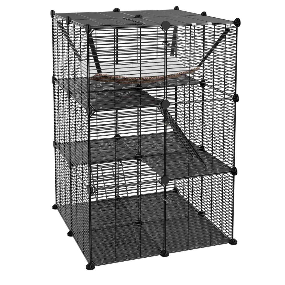 3-Tiers Cat Cage Enclosure
