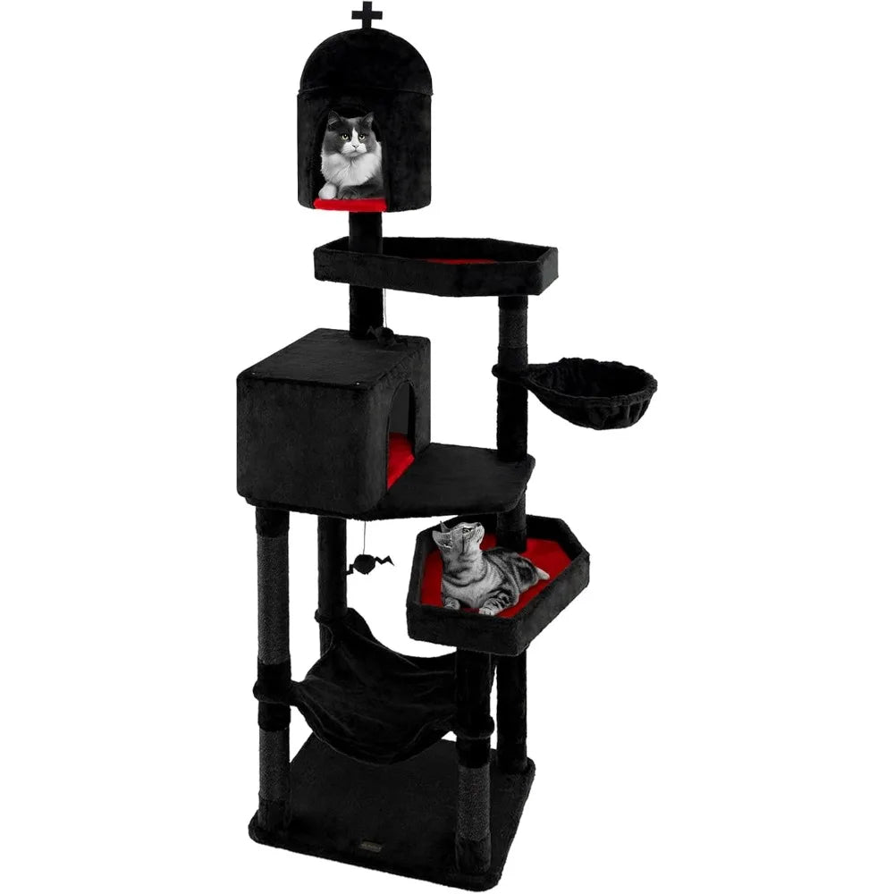 83 Inch Tall Gothic Cat Tree