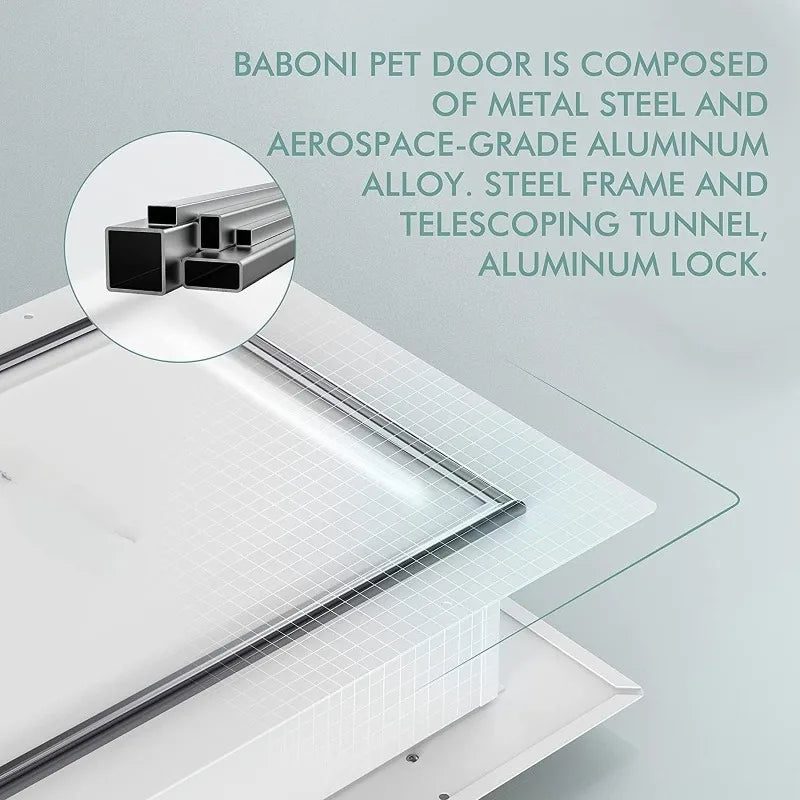 3-Flap Pet Door for Wall