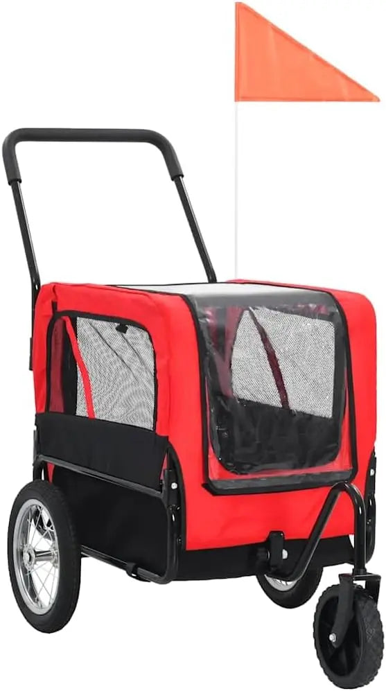 2-in-1 Pet Bike Trailer and Jogging Stroller