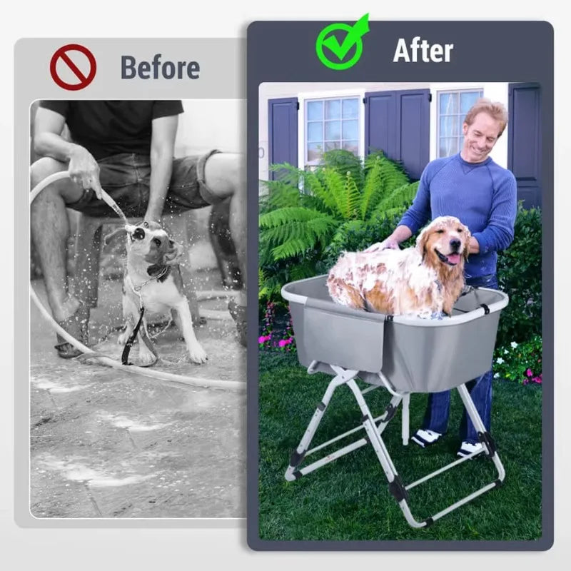 Elevated Dog Bath Tubs for Bath Shower Grooming