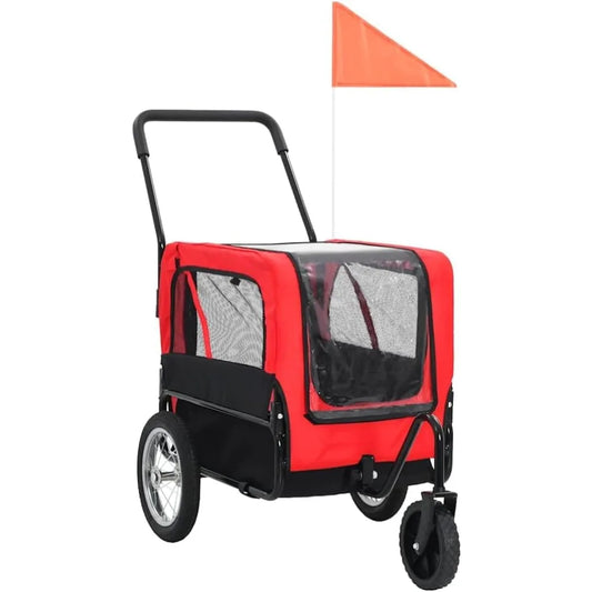2-in-1 Pet Bike Trailer and Jogging Stroller