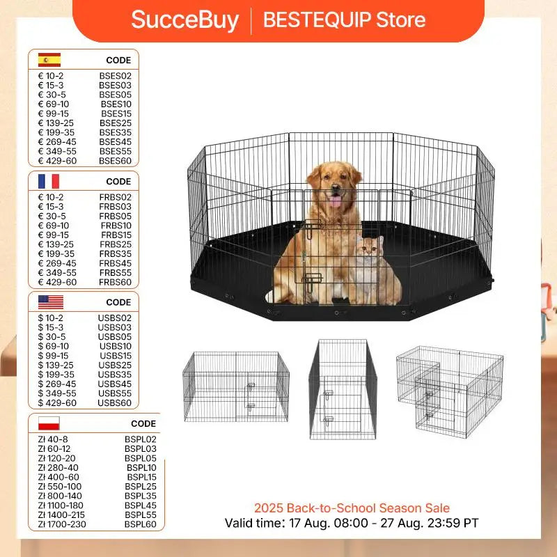 SucceBuy Dog Playpen
