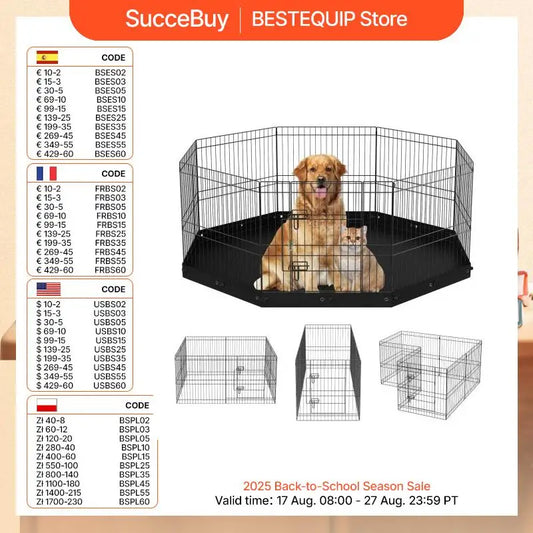 SucceBuy Dog Playpen