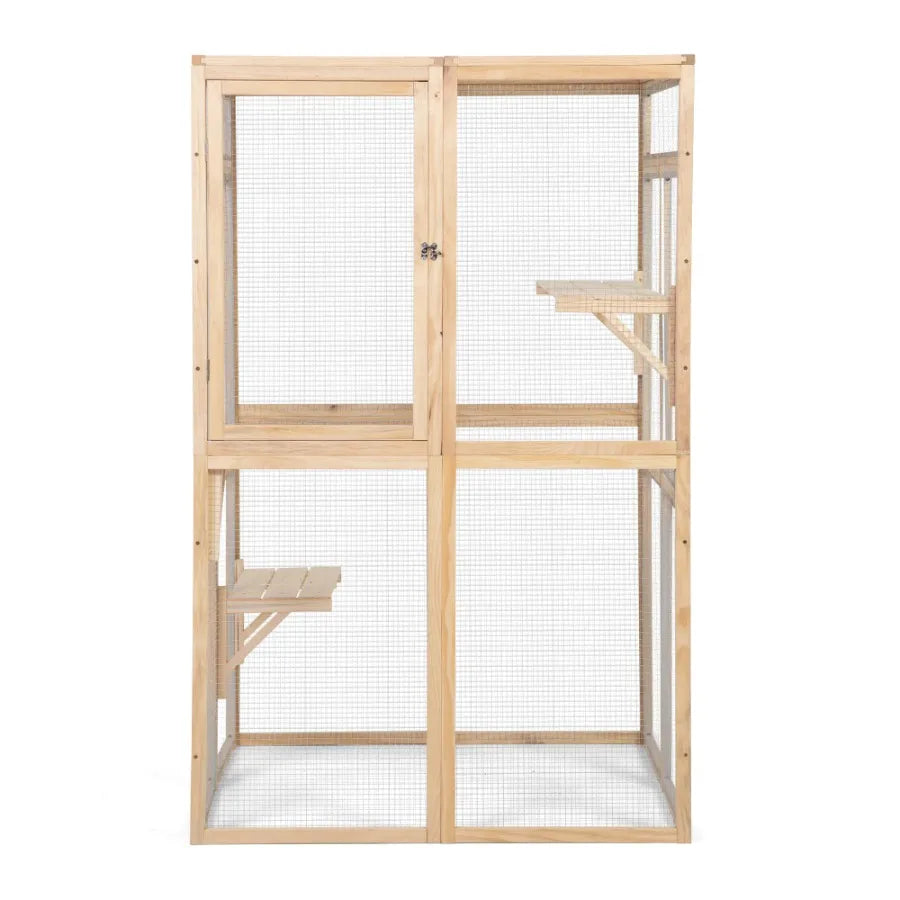 Wooden Cat Catio Outdoor Enclosure House
