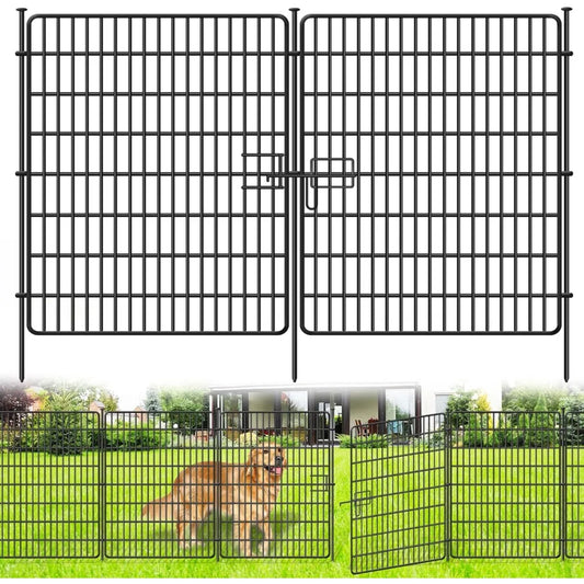 15 Panels No Dig Fence with Gate