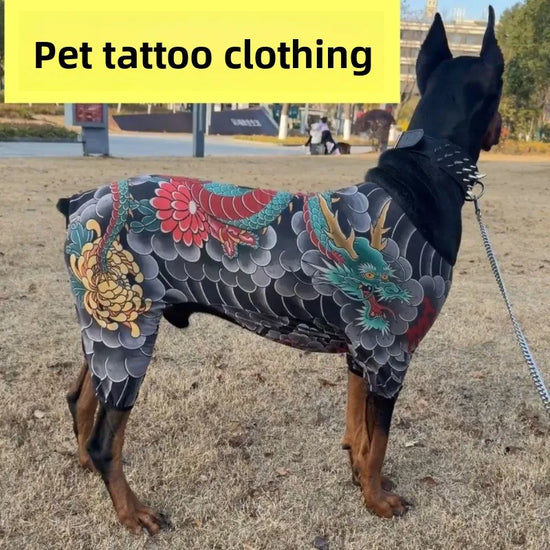 Dog Pet Tattoo Clothes Shirt