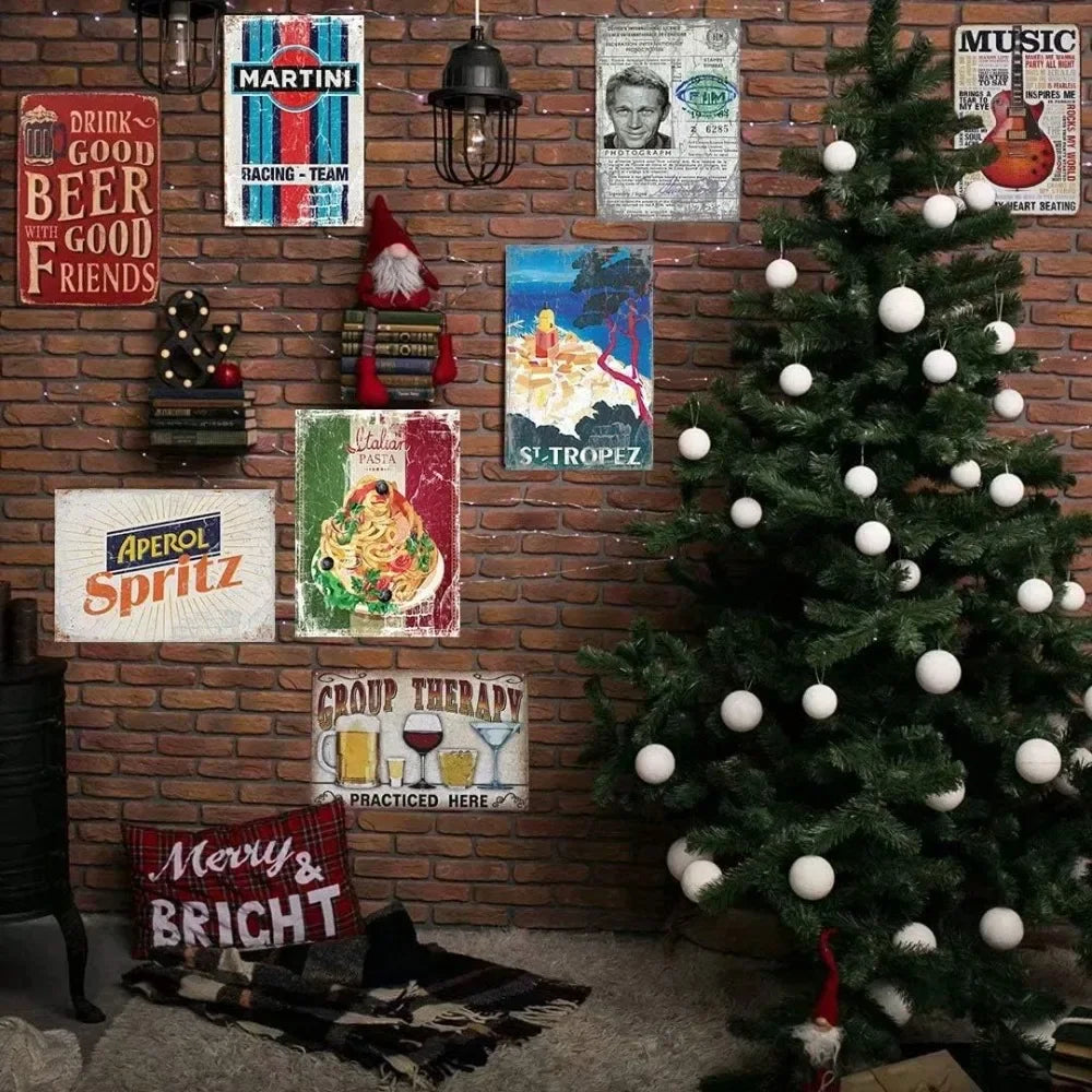 Cat "Remember to Wipe" Retro Tin Sign