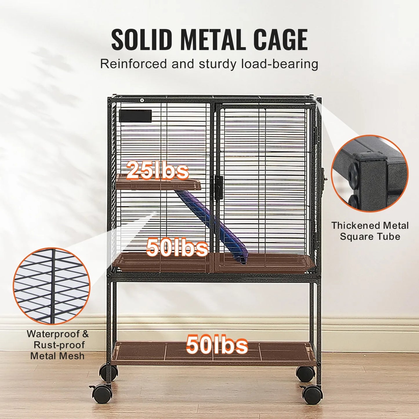 34" Metal Small Animal Cage