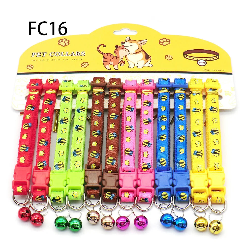 12Pcs Wholesale Mix Color Anti-Lost Dog Collars