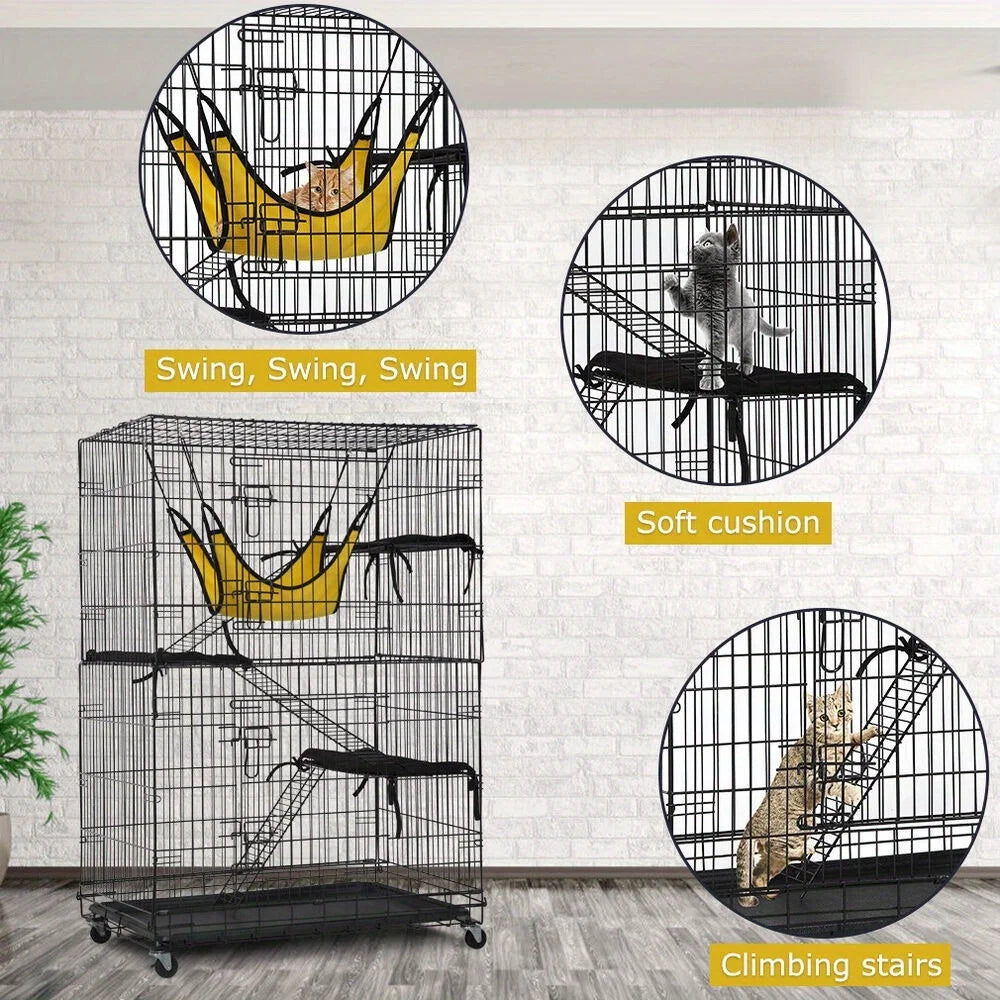 4-Tier 48 Inches Cat Cage Crate