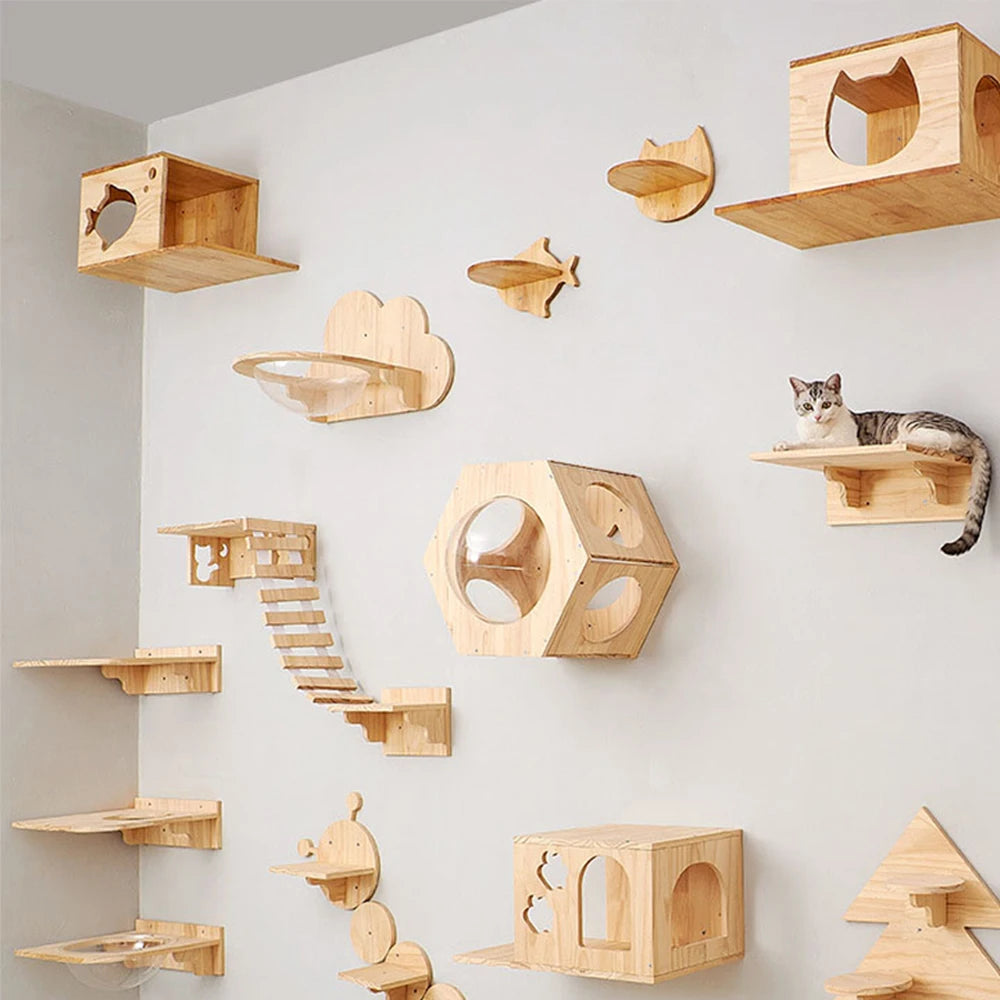 Cat Climbing Shelf Wall Mounted