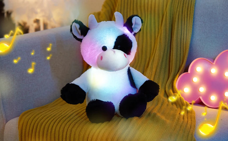Glowing Dairy Cattle Plush Toy