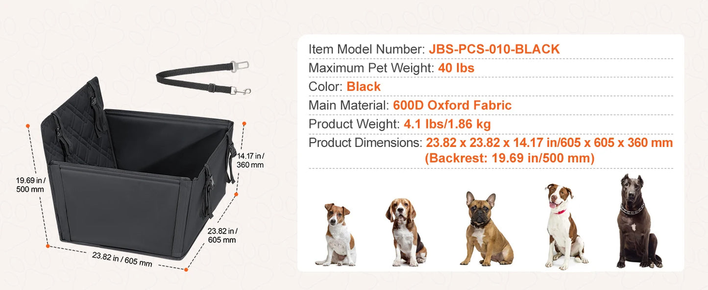 SucceBuy Dog Car Seat