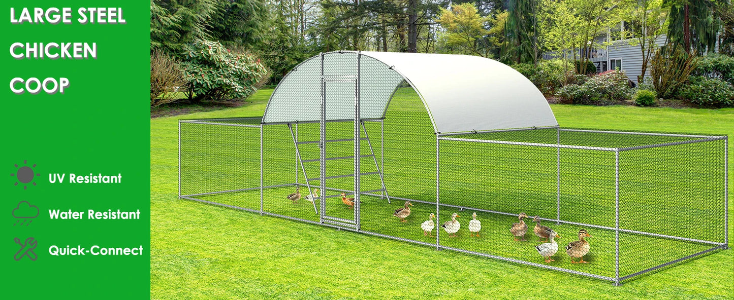 23ft Metal Chicken Coop