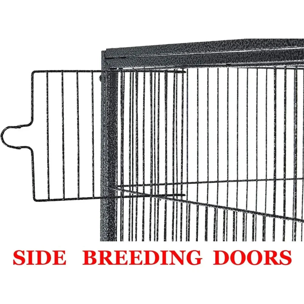 Large Double Birdhouse Treehouse Flight Cage