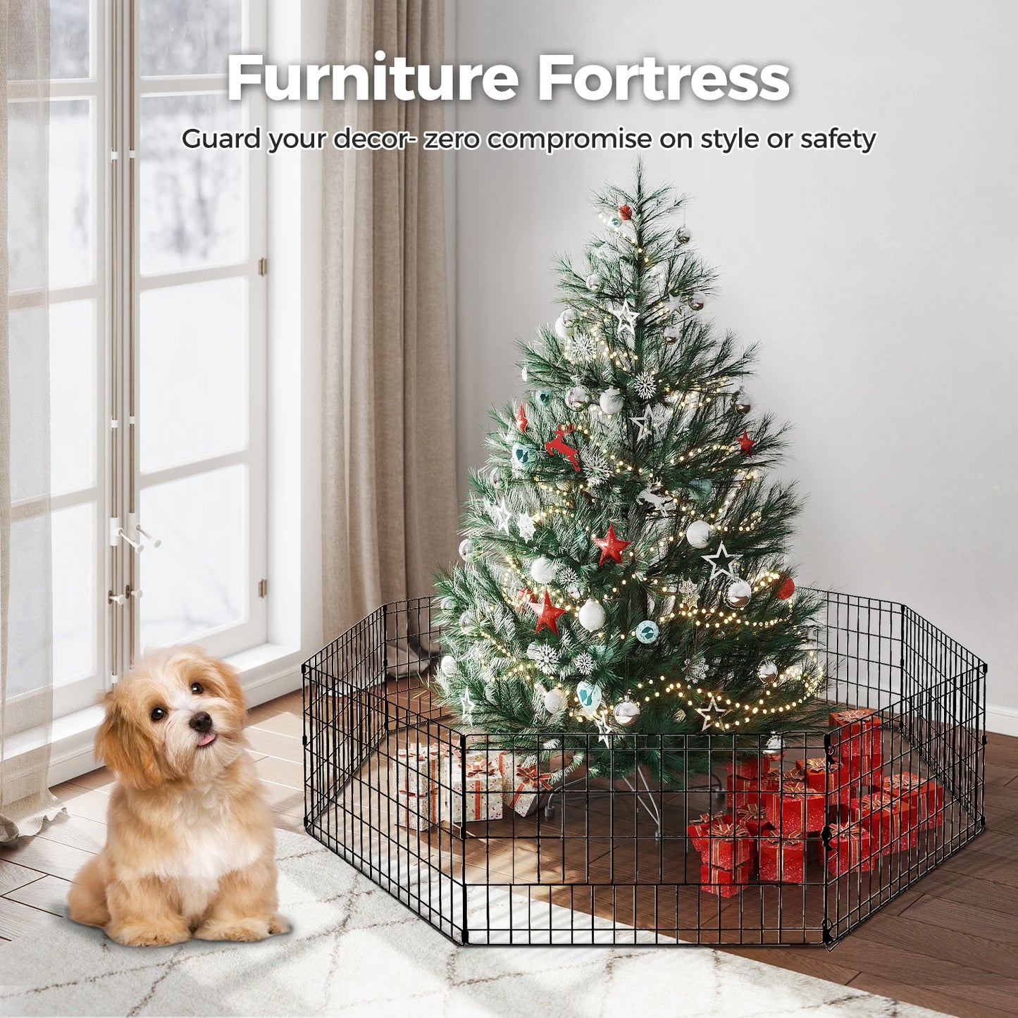 Foldable Metal Exercise Dog Playpen