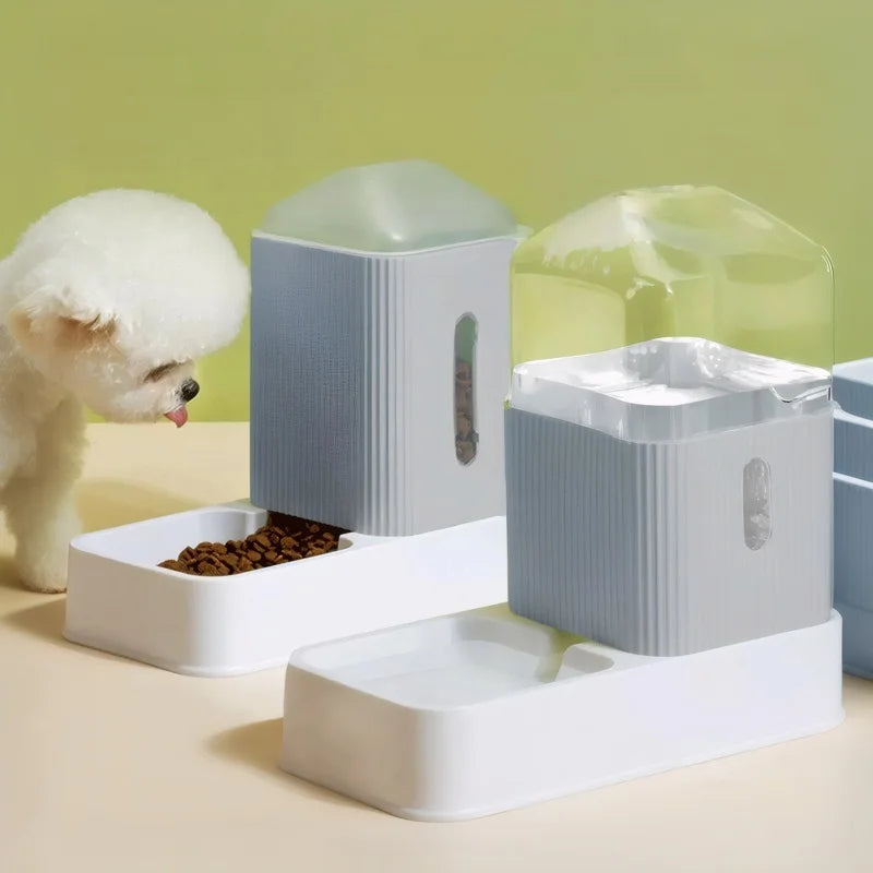 3.5L Large Capacity Automatic Dog Cat Feeder And Water Dispenser