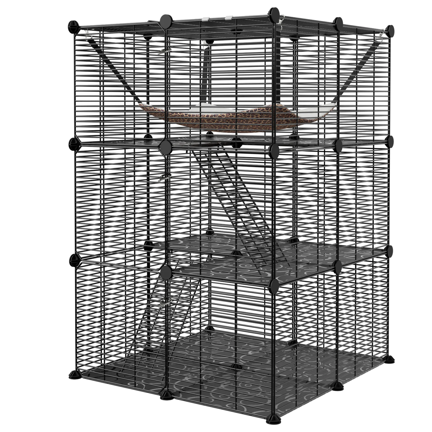 3-Tiers Cat Cage Enclosure