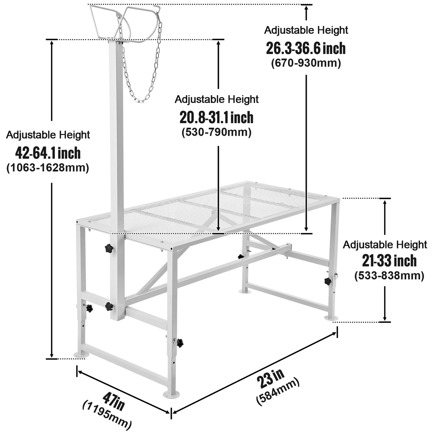 SucceBuy Goat & Sheep Stand, White