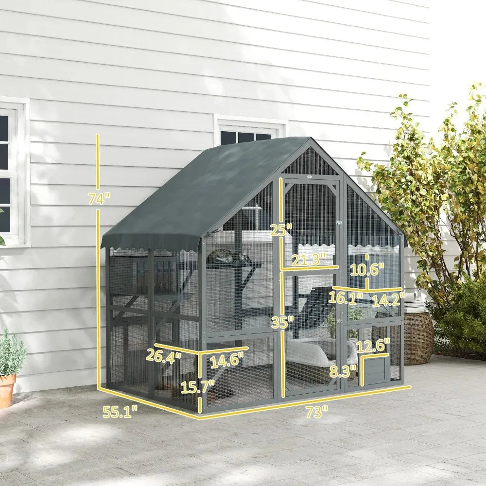 Large Catio Outdoor Cat Enclosure