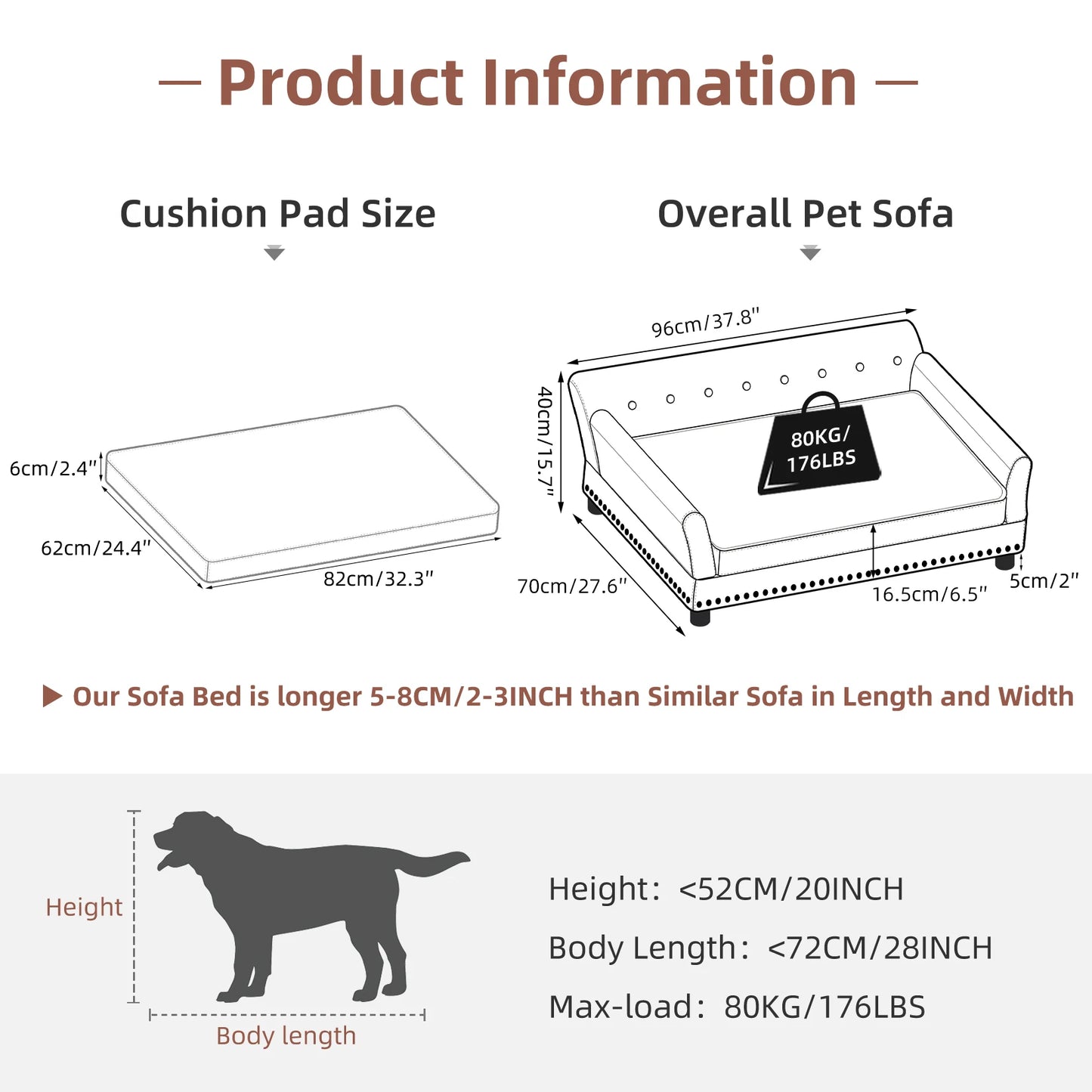 Large Elevated Dog Bed