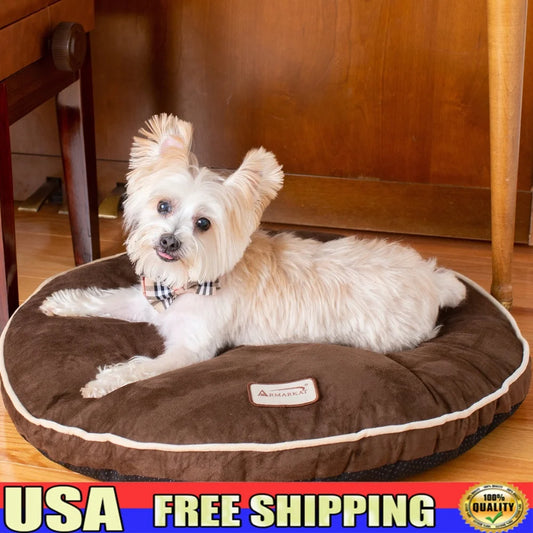 Mocha Velvet Dog Bed Pad