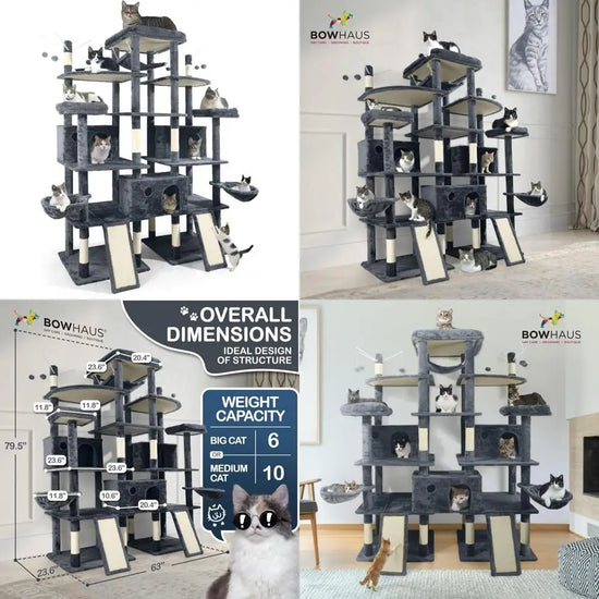 XXL tall modern cat tower